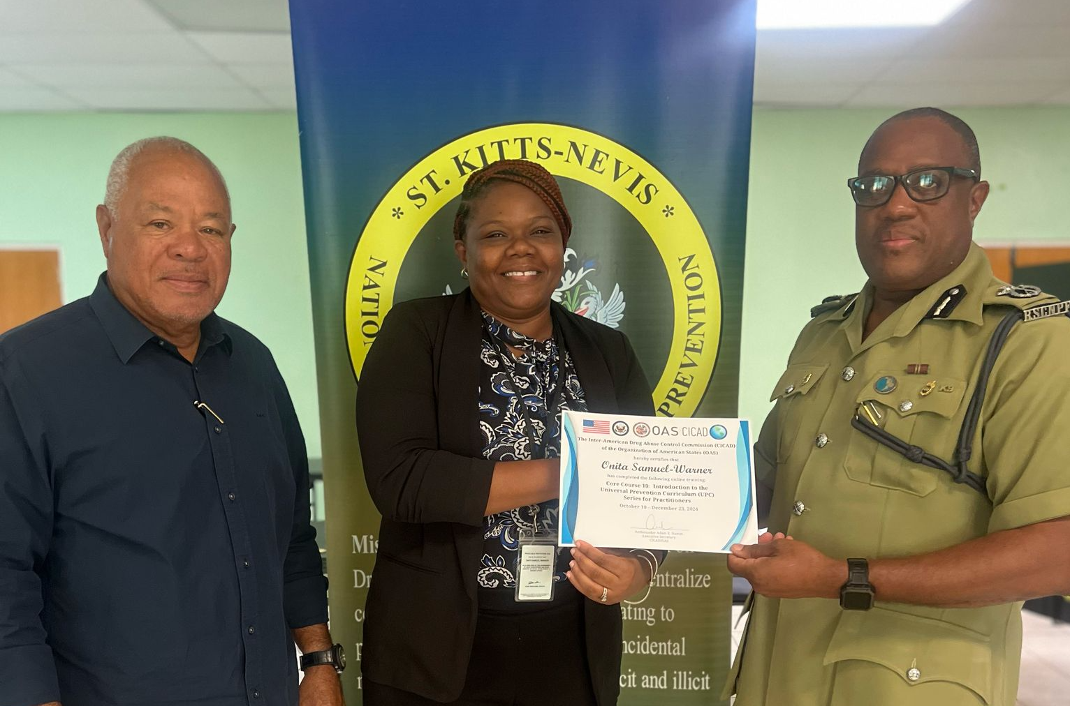 Fifteen Frontline Workers Certified in Universal Drug Abuse Prevention Curriculum by National Council.