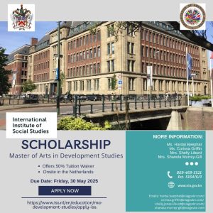 Scholarship Available for Study at the International Institute of Social Studies (Netherlands)