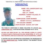 Second Missing Person Reported Within 24 Hours: Ivel-Junior Saint-Val