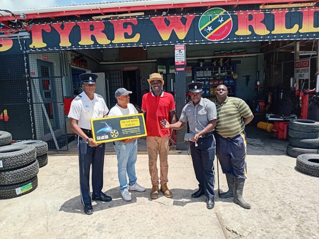 Tyre World Donates Equipment to Nevis Police Force