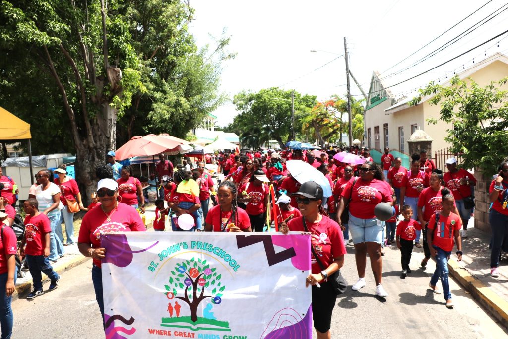 Youthful Procession Brightens Charlestown for Nevis’ Annual Child Month Parade