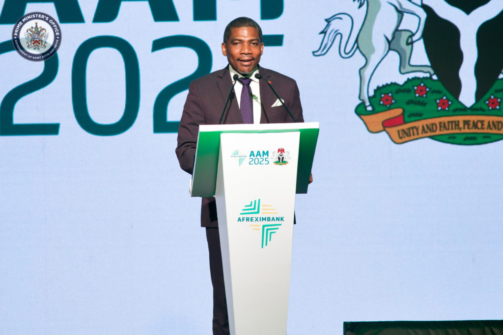 Prime Minister Drew Addresses Afreximbank’s 32nd Annual Meeting in Abuja.