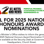 2025 National Honours Awards Nominations Now Open in Saint Kitts and Nevis