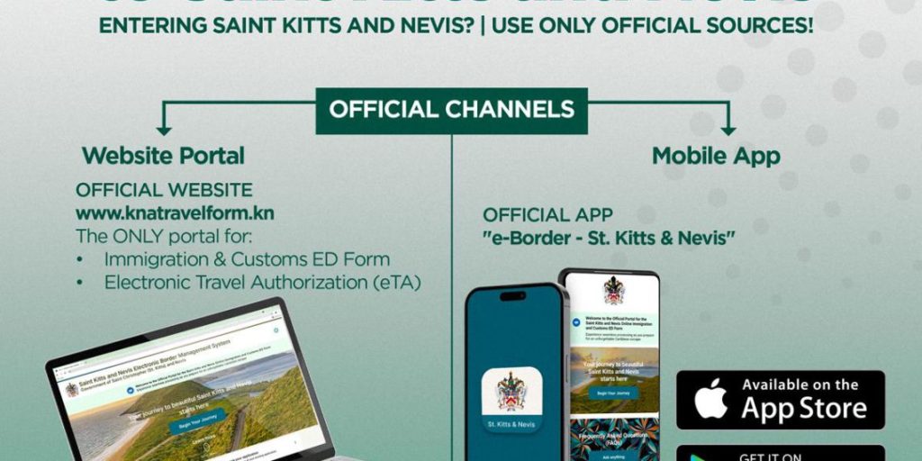 St. Kitts and Nevis Government Warns Against Unauthorized Travel Sites for Entry Documentation