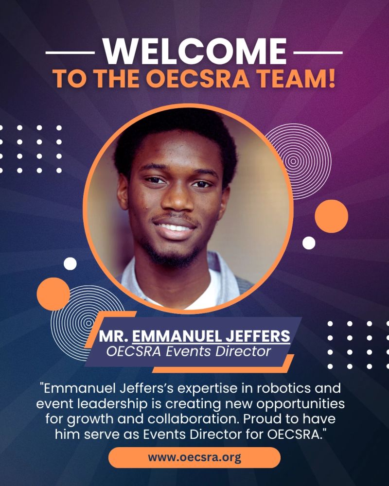 Emmanuel Jeffers Appointed OECSRA Events Director