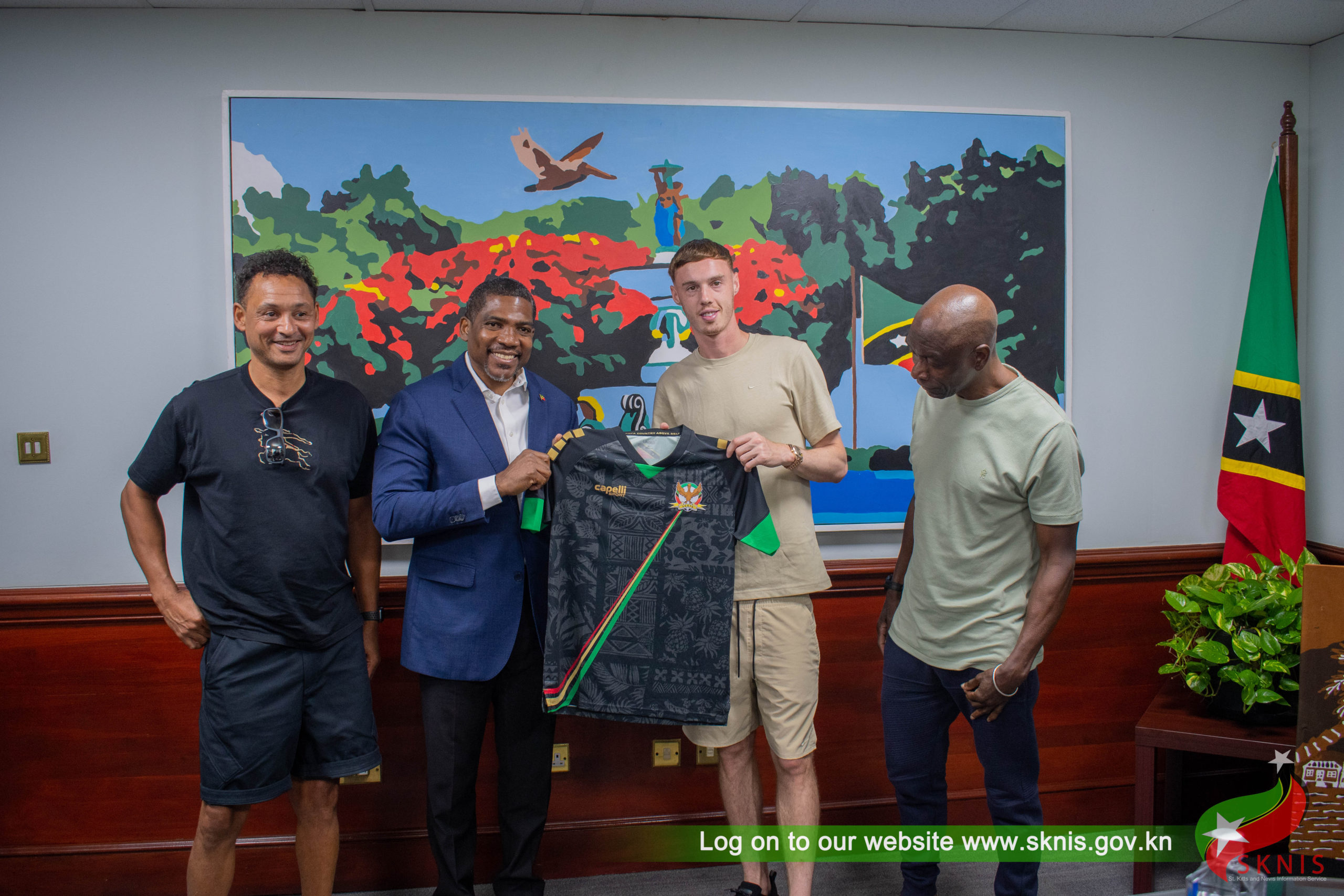 Cole Palmer Visits Prime Minister Drew During Heritage Trip to St. Kitts