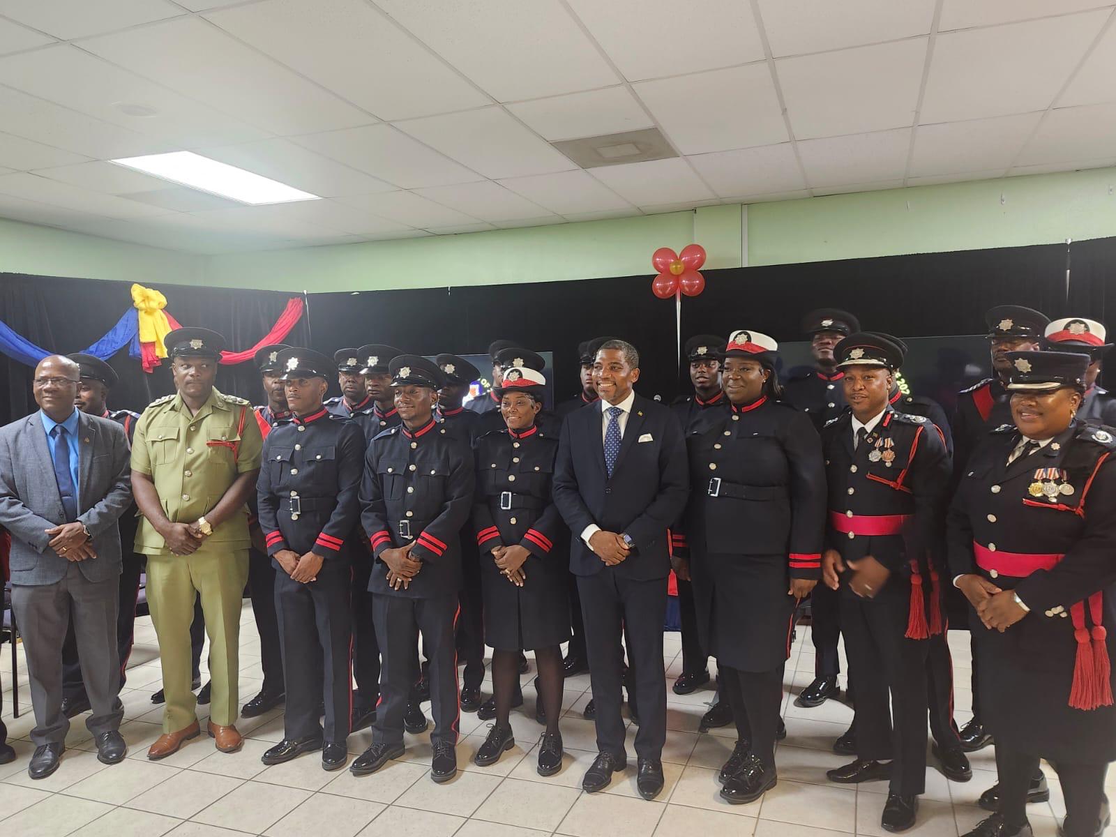St. Kitts and Nevis Fire and Rescue Services Celebrates Induction of New Recruits.