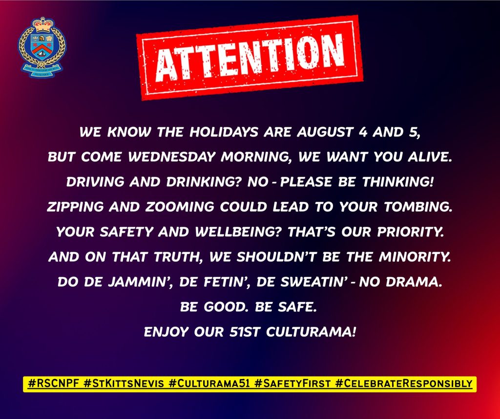 Royal St. Christopher and Nevis Police Force Alert