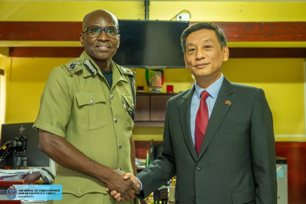 Royal St. Christopher and Nevis Police Force Holds Meeting with New Taiwanese Ambassador