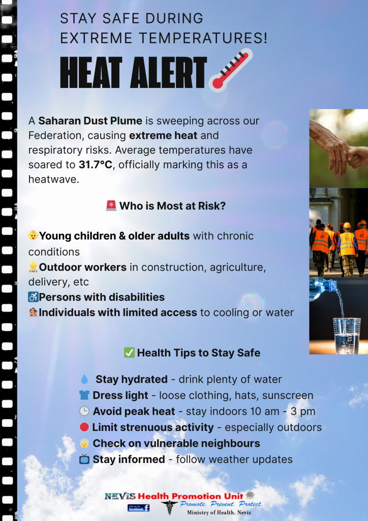 Elevated Health Risks Across the Federation Due to Saharan Dust and Heatwave.
