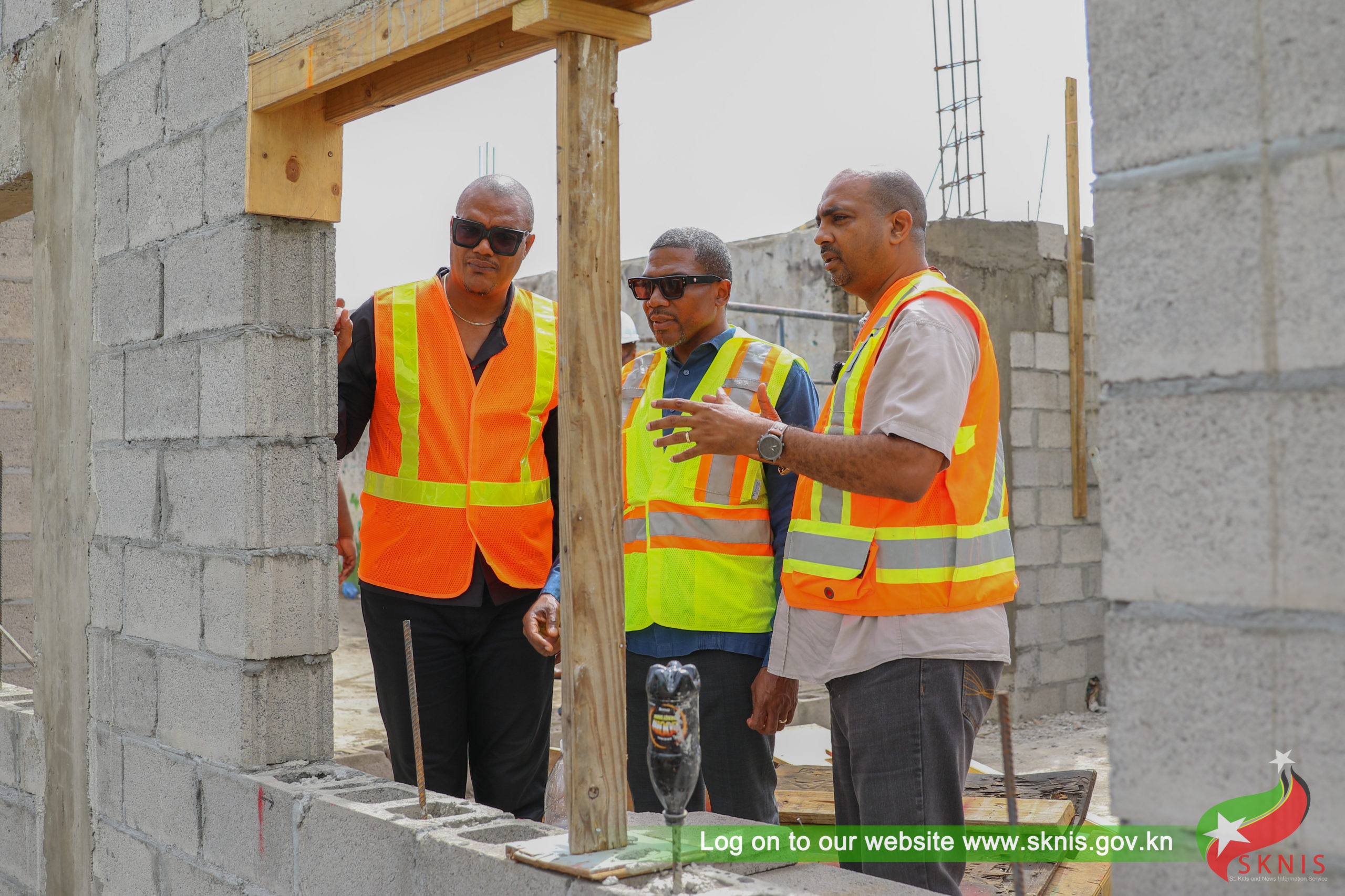 Prime Minister Drew and Deputy Prime Minister Hanley Visit Rebuilding of Joshua Obadiah Williams Primary School