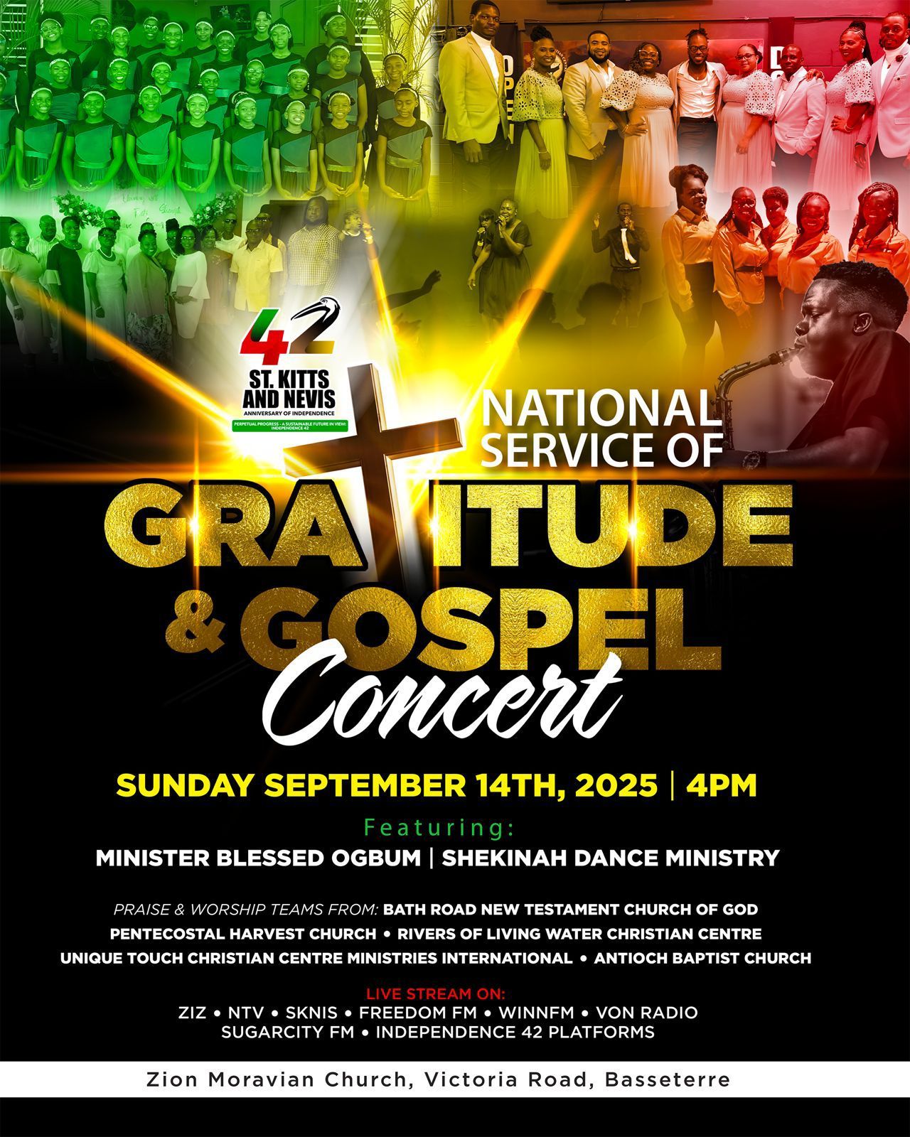 Saint Kitts and Nevis to Hold National Service of Thanksgiving in Anticipation of Independence Day