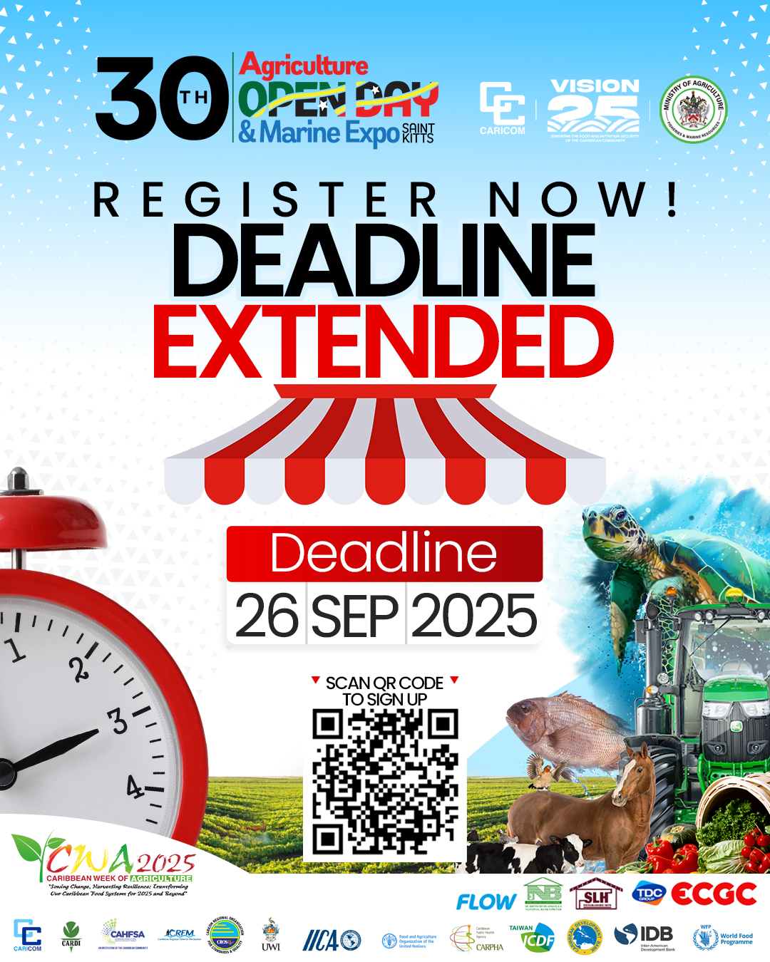 Registration Deadline Extended to September 26, 2025, for the 30th Agriculture Open Day and Marine Expo